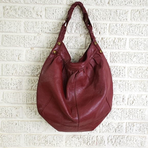 Vintage Lucky Brand Leather Boho Shoulder Handbag - Picture 2 of 5